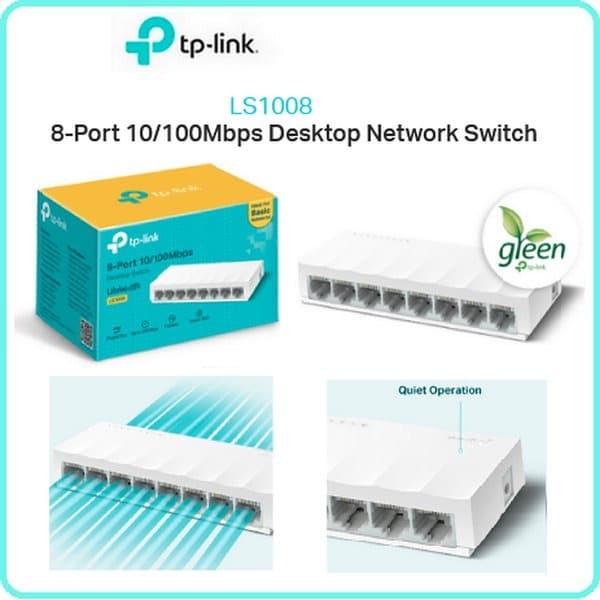 TPLINK TL SF1008D 8 Port 10 100 M TPLINK Switch Hub 8Port