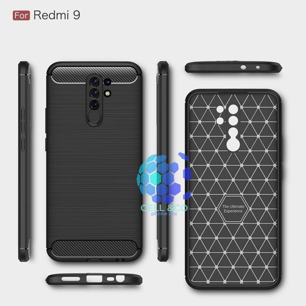 CASE CARBON XIAOMI REDMI 9 casing hp silikon softcase case premium carbon cover