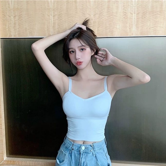 SEXYLADIES Tanktop crop top Bra polos elastis import  inner kaos tanktop