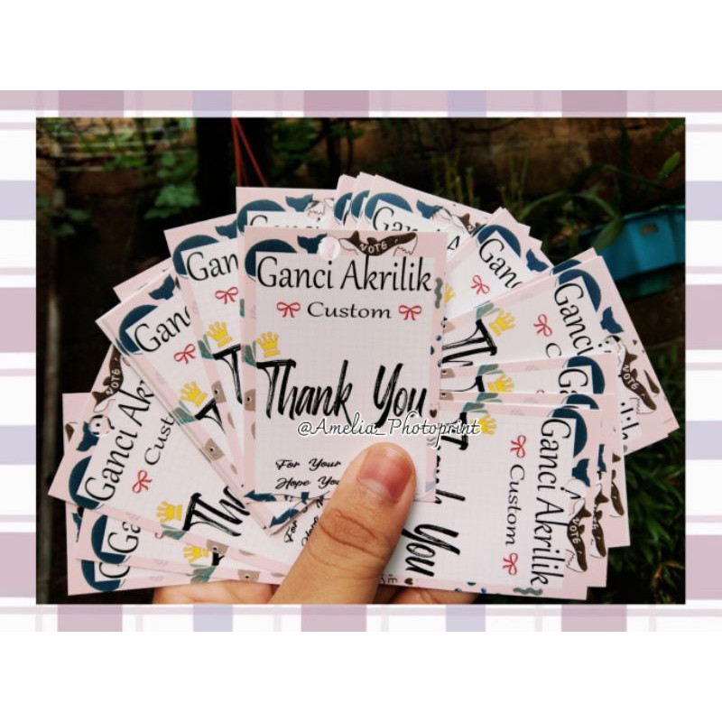 

CETAK THANK YOU CARD OLSHOP (LANGSUNG JADI / COD)
