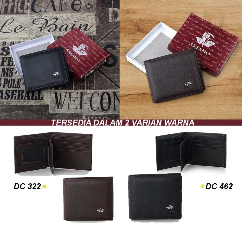 Dompet Dimpet Pria Kulit Sintetis Asli Wallet Leather Donpet Cowok Laki laki Distro Premium Original Murah Keren