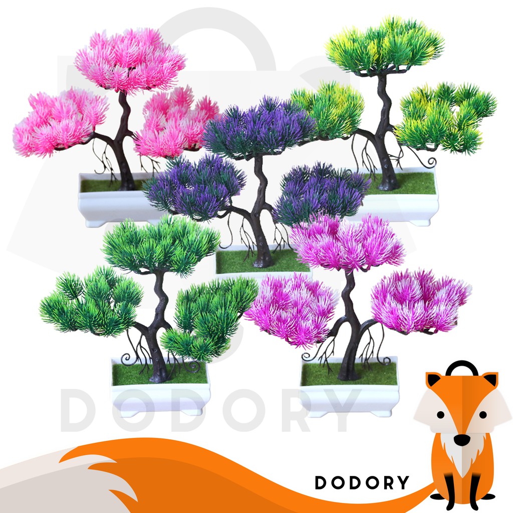 DODORY PT27 Pot Tanaman Hias Bunga Hias Plastik Ornamen Pot Bongsai Artificial Flower Decoration