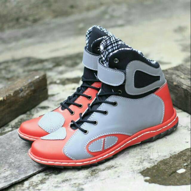 Sepatu pria motor bikers drag touring Vercy boot