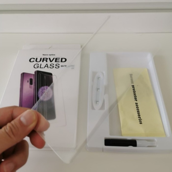 TEMPERED GLASS HUAWEI MATE 30 PRO UV GLUE CURVE KACA BENING/CLEAR