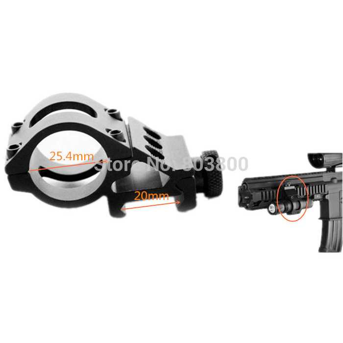 (BISA COD) RVOSTR Gun Mount Senter 25.4mm - HS-FM001