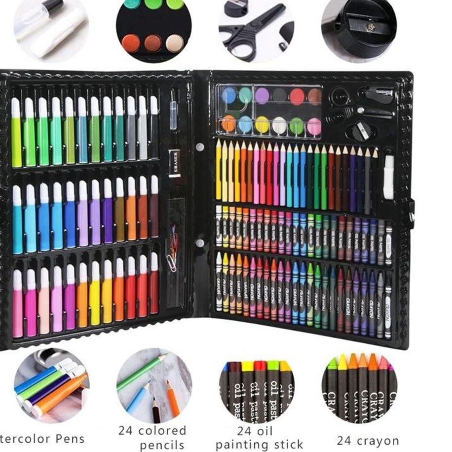 

[PROMO TTC73] ART SET 150 PENSIL WARNA / COLOURING SET 150 PCS / GULALI BOOKS PAKET MEWARNAI Bayar Di Tempat