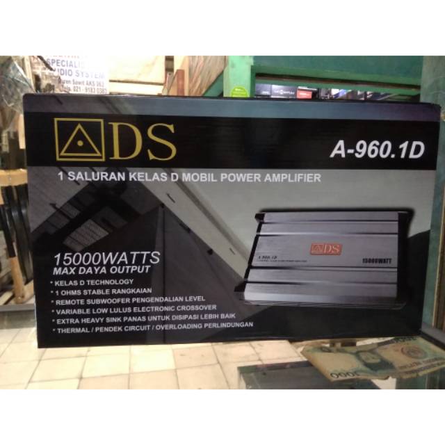 Power monoblock ads kelas D khusus untuk angkat subwofer audio mobil