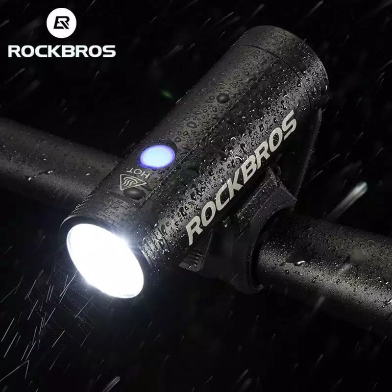 Ready Stock!Original RockBros  800 Lumen Lampu Depan Sepeda LED Tahan Hujan dengan Charger USB