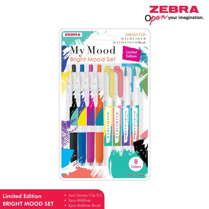 

ZEBRA SARASA MILDLINER MY MOOD BRIGHT SET 8PCS