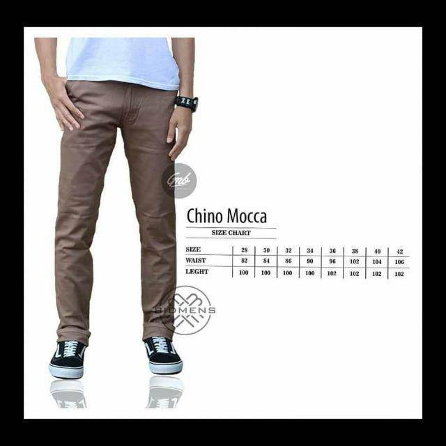 CELANA CINO Panjang Pria  Slimfit KERJAHARIAN Santai Casual Formal Hitam Abu Cream Mocca Size 27-38