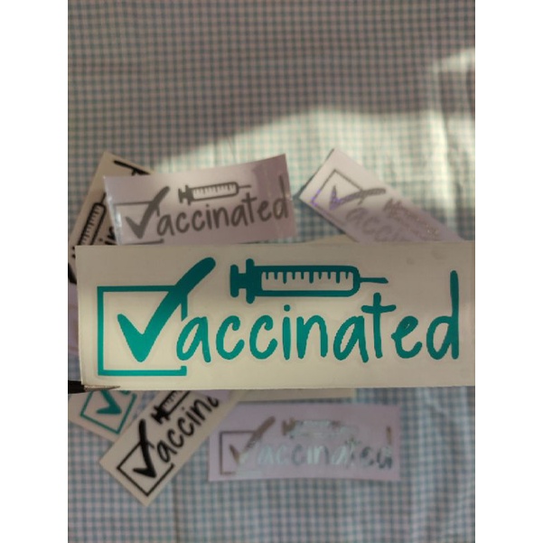 sticker cutting Vaksin Covid / Sticker motor / Sticket Mobil / Laptop