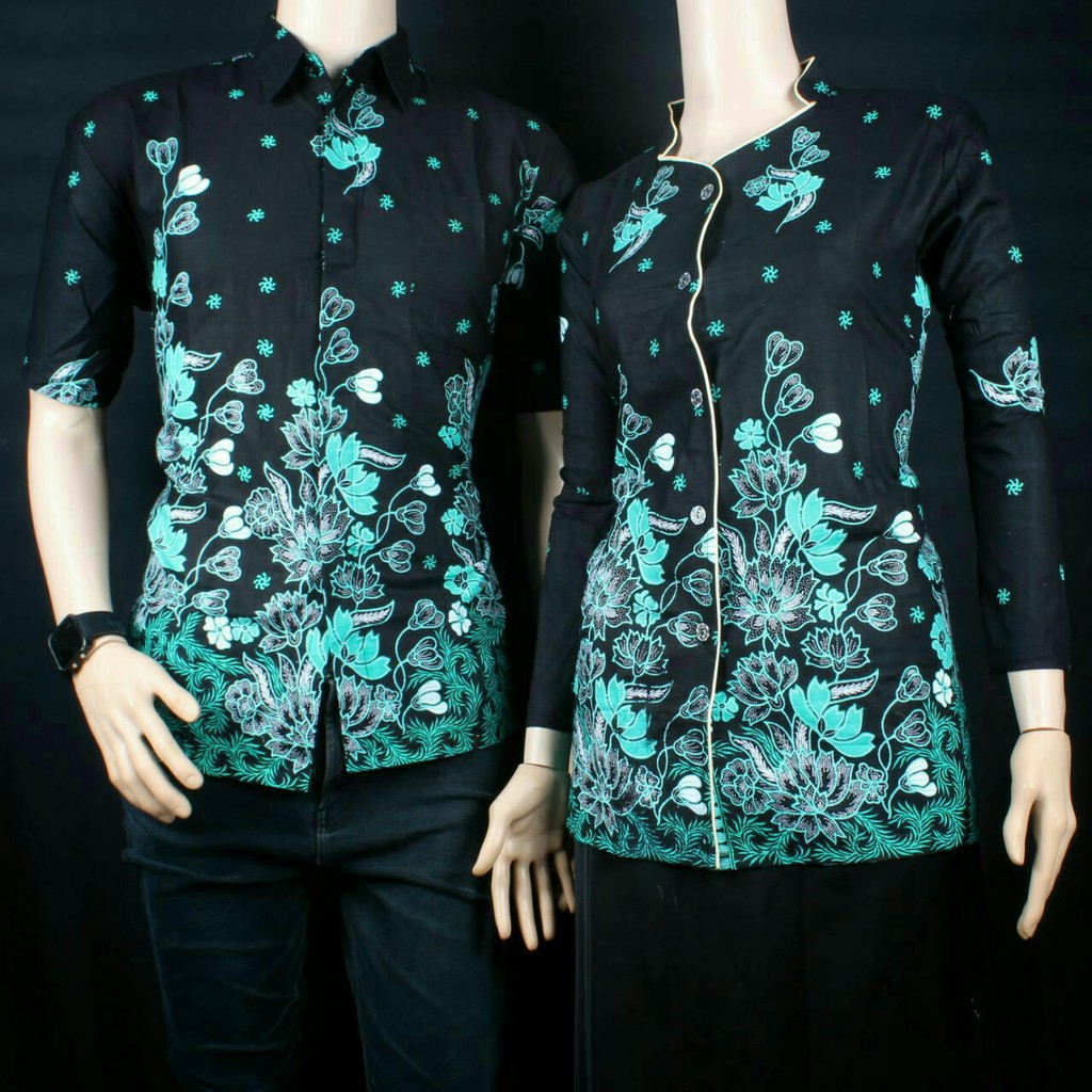 GROSIR BATIK COUPLE  BLUS BUNGA MAYA