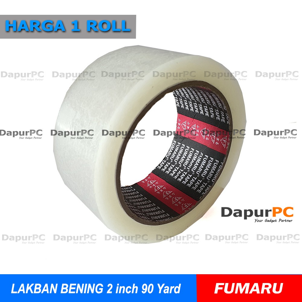 

Lakban Bening 1 Roll Fumaru 2 Inch 90 Yard Kualitas Daimaru