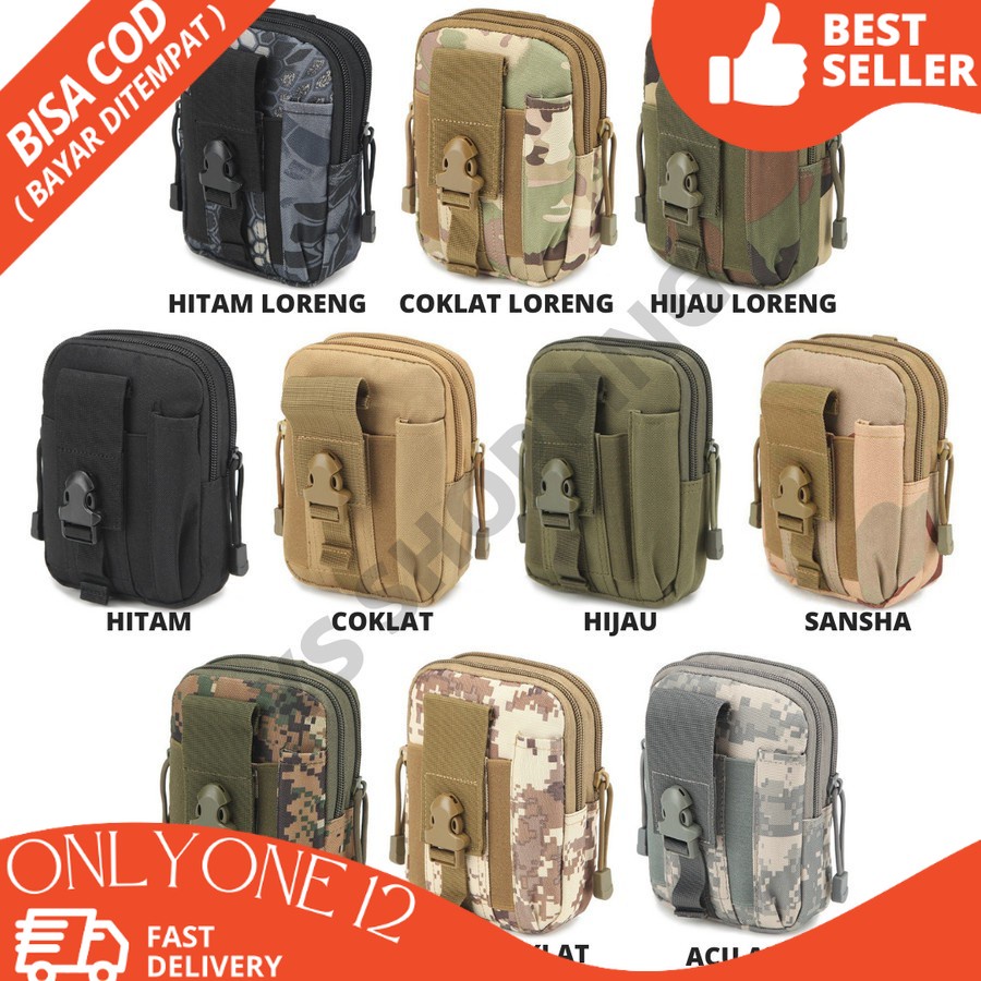 TAS PINGGANG PRIA ARMY outdoor tas hp  tas tactical  tas army TAS PINGGANG HP