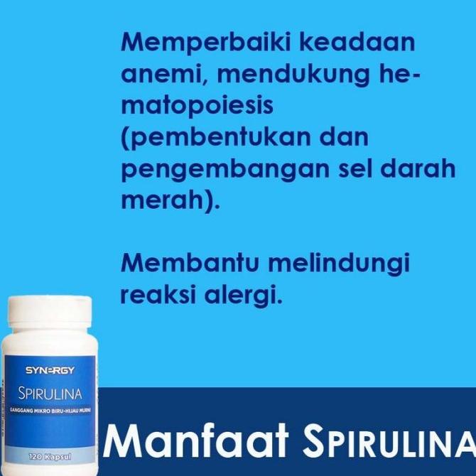 ORIGINAL PAKET OBAT HERBAL Penyakit Anemia (Klorofil Spirulina Synergy) Asli