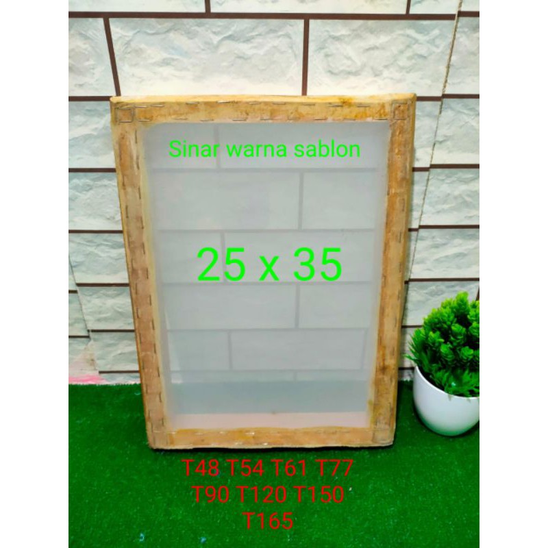 

Frame screen sablon 25 x 35 lengkap
