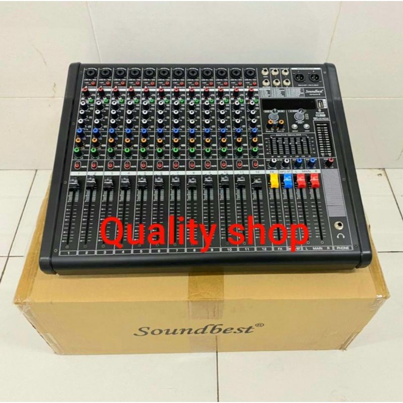 POWER MIXER SOUNDBEST FORTUNE 2 / FORTUNE2 USB BLUETOOTH 12 CHANNEL