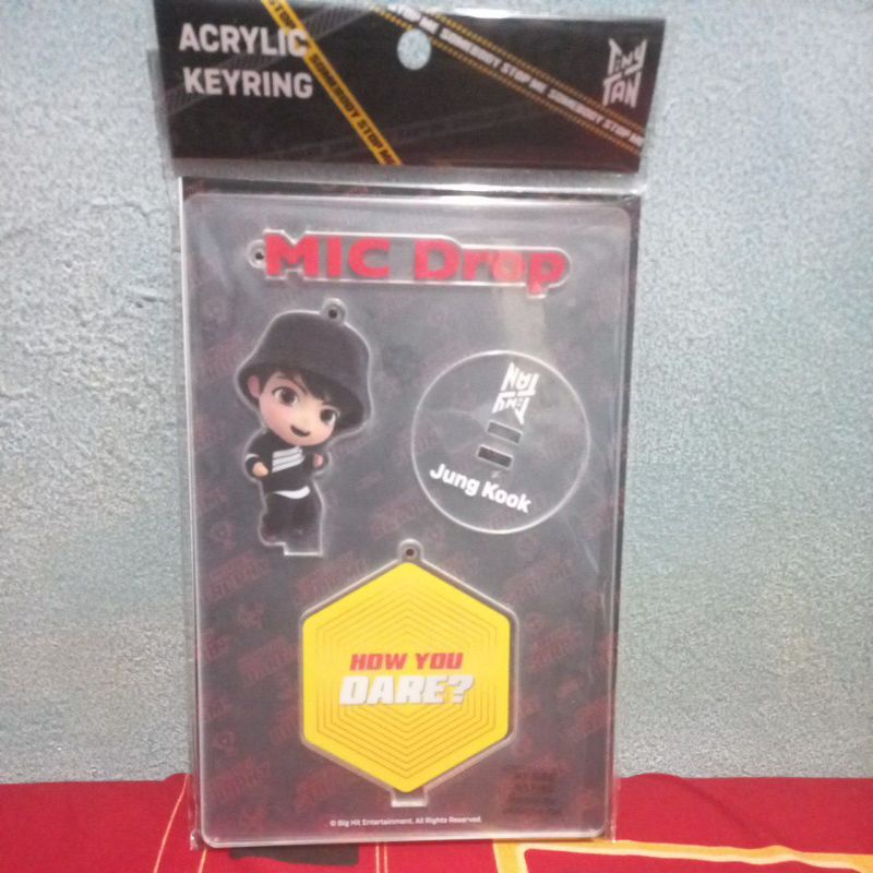 ACRYLIC KEYRING MIC DROP JUNGKOOK BTS TINY TAN