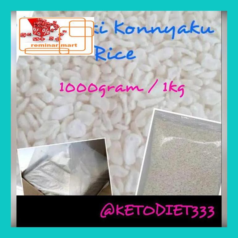 

S0Bers Low Carbs Shirataki Konnyaku Rice / Beras Shirataki Uk 1Kg Ric0S50B