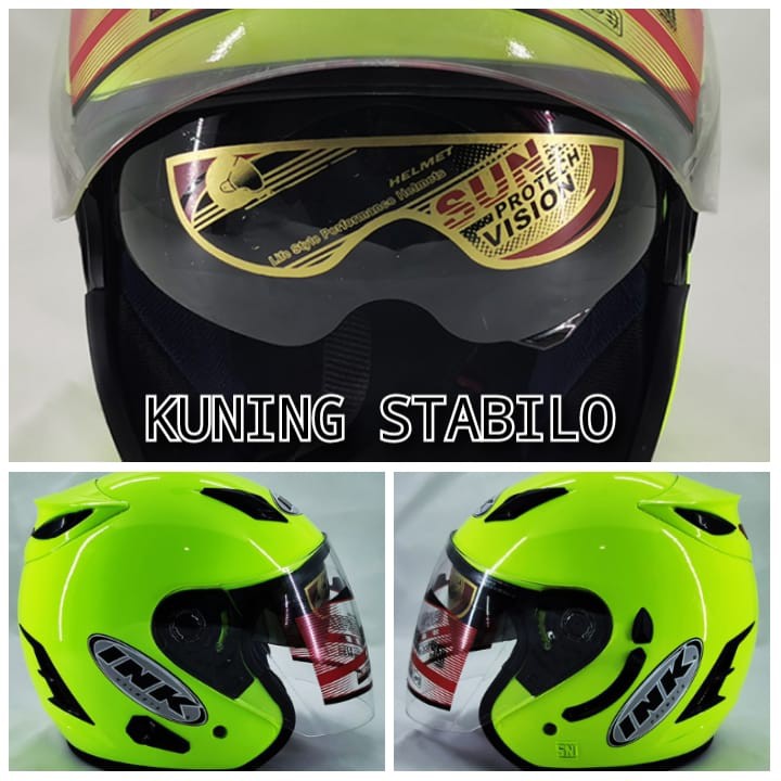 helm ink centro double visor kw dan ada lubang anti tirev murah keren helm dewasa pria wanita