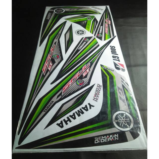 Striping variasi lis hijau yamaha mio soul GT lama