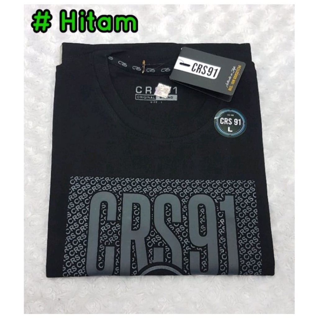 Kaos CRS 91 Pria Original Brand | Kaos BIGSIZE SAMPAI UKURAN XXL | Kaos Pria  Original Terbaru |baju