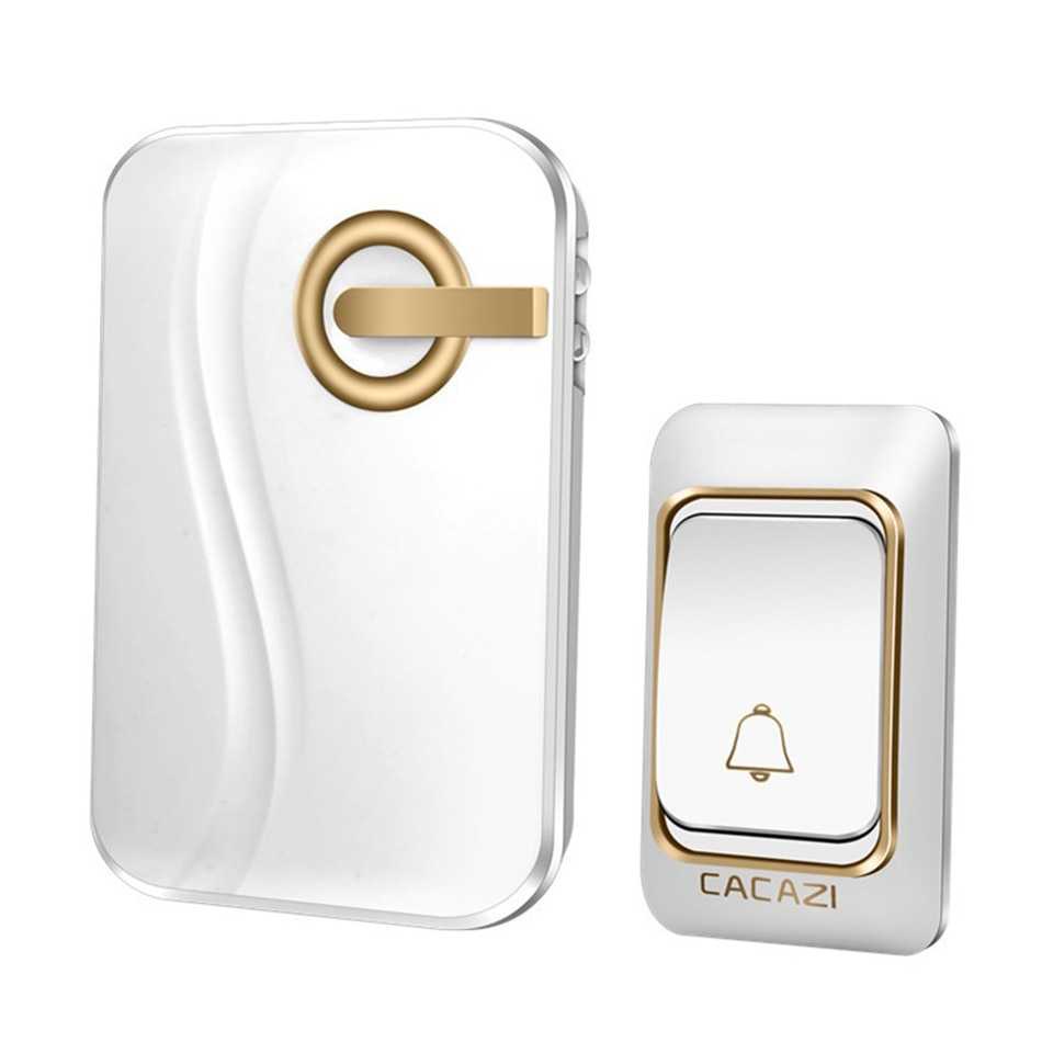 Bel Bell Pintu Rumah Kantor Tanpa Kabel Wireless Nirkabel Doorbell 36 Tunes 1 PCS Receiver CACAZI - K03DC