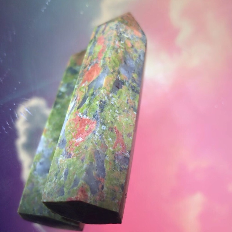 unakite tower healing crystal