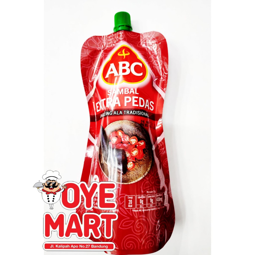 ABC SAUS SAMBAL EXTRA PEDAS POUCH 380GR / SAMBAL EXTRA PEDAS