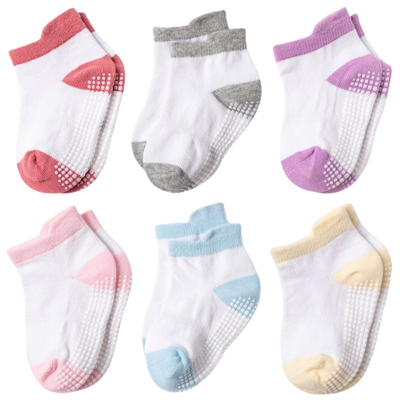 T&amp;Y Kaos Kaki Bayi Anti Slip Pendek Motif Polos 6479 Kaos Kaki Anak Perempuan Laki Laki Polos 3D 6480 Lucu Baby Socks Kids Cute Unik Anti Slip 6481 Murah Import