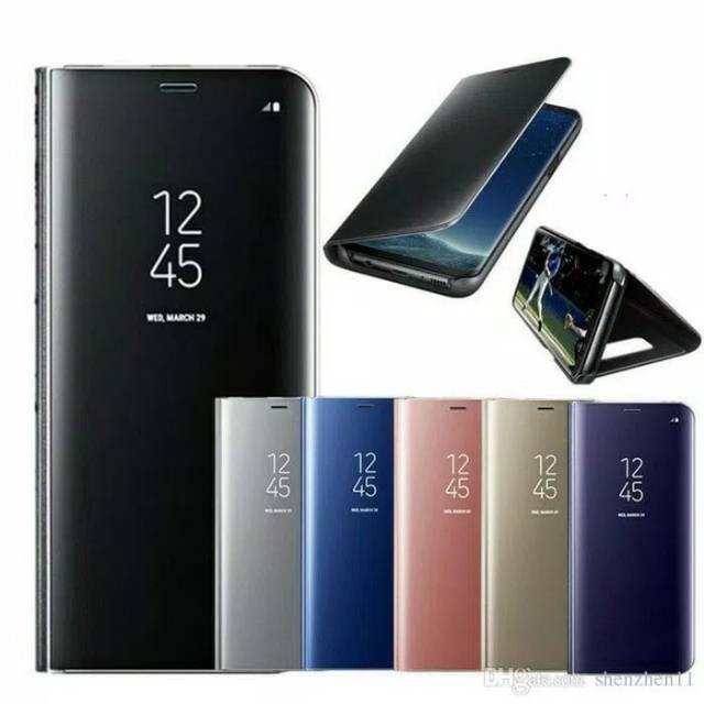 Flip Case Vivo V9 / V9 Pro Clear View Cover Standing High Case