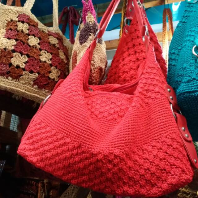 Tas Rajut Kerja Hobo Bag