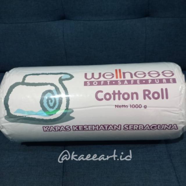 Wellness cotton roll 1000gr / kapas gulung bayi merk wellness 1kg