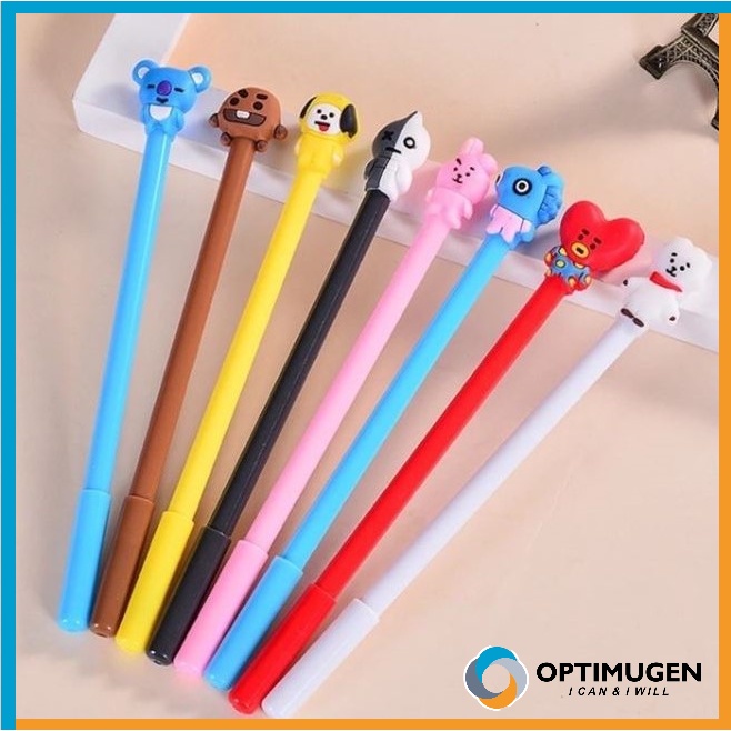 

Pulpen Alat Tulis souvenir Warna unik karakter bangtan boys BTS