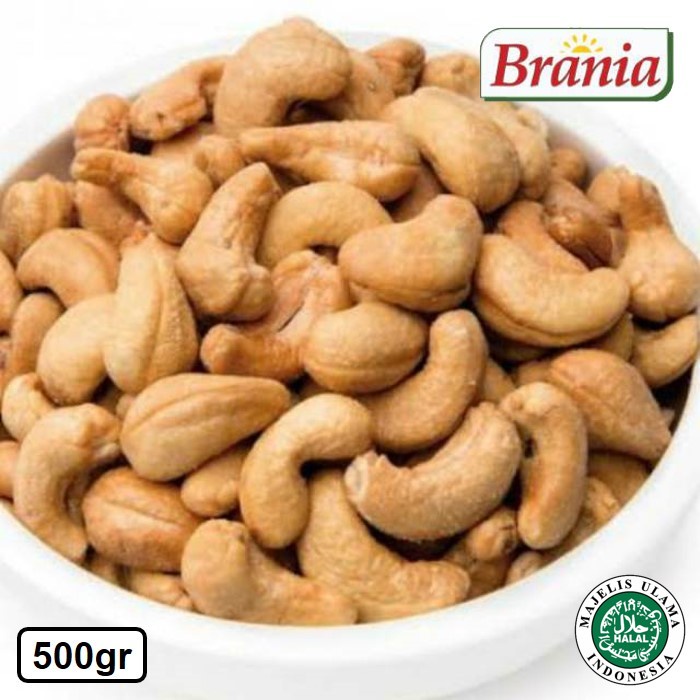 

KACANG MEDE ASIN RINGAN 500 GR / KACANG METE / ROASTED CASHEW (GRADE A)