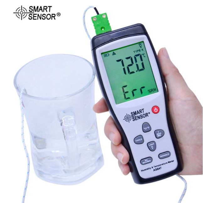 Humidity Temperature Meter Smart Sensor AS847 Hygrometer Thermometer Suhu Kelembaban