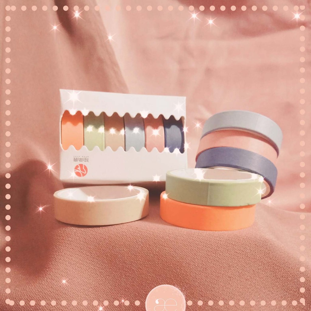 

[æpix] FULL SET 6pcs Washi Tapes Colors Tone in Pastel Tone