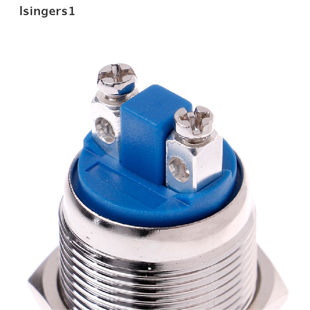 (lsingers1) 1pc Tombol Tekan momentary 19mm Anti Air Bahan metal