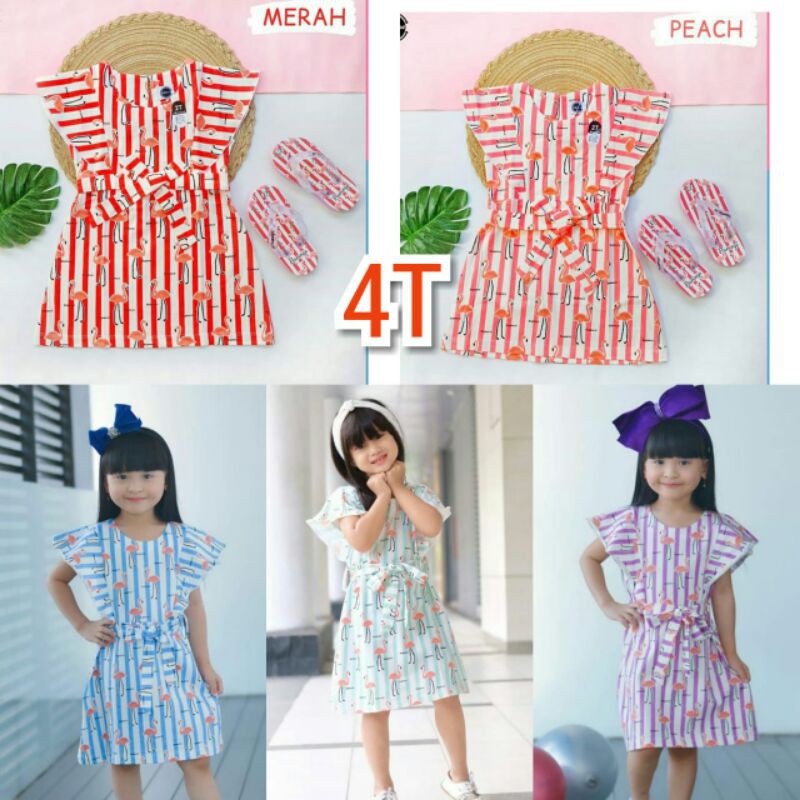 Dress Flamingo Anak