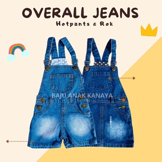 6bln-4th Overall Rok Jeans Anak / Baju Kodok Anak