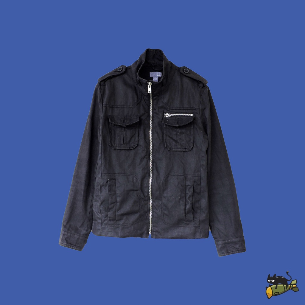 H&M Coated Trucker Denim Jacket