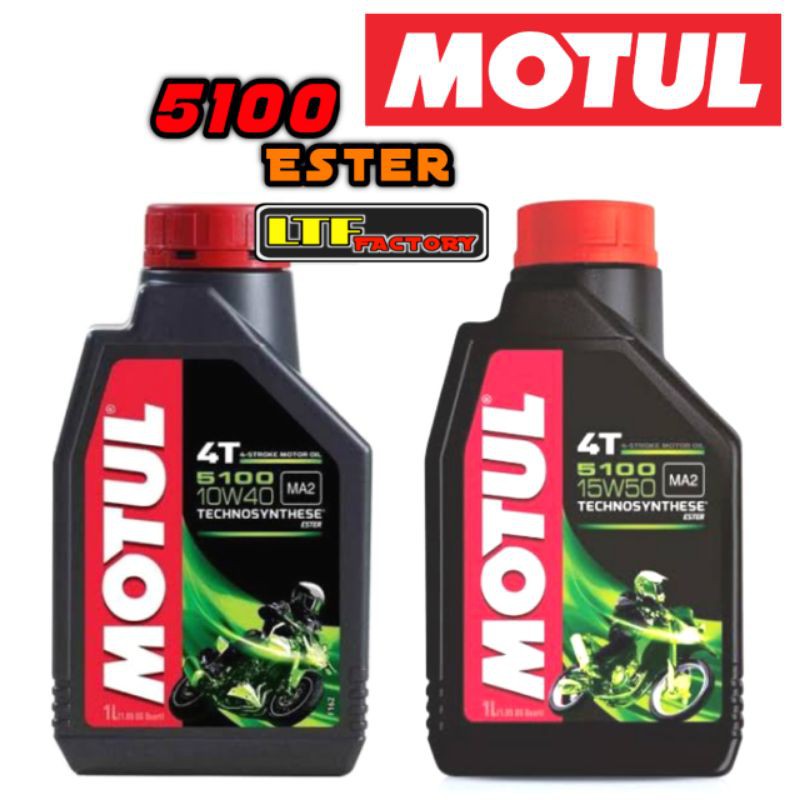 MOTUL 5100 ESTER 4T - 10W40 / 15W50 - OLI PELUMAS MESIN 4 TAK SEPEDA MOTOR - SPORT MATIC - MOTOCROSS