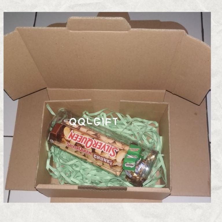 

(L-AJI <❤}) Paket Coklat Kado Romantis 3pcs Silverqueen Chunky Bar 33gr 3pcs Milo Cube 3pcs Permen Alpenliebe Eclairs||proses cepat