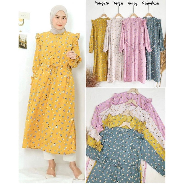 (SALE Habisin Stok) HAERIN KOREAN Midi Dress