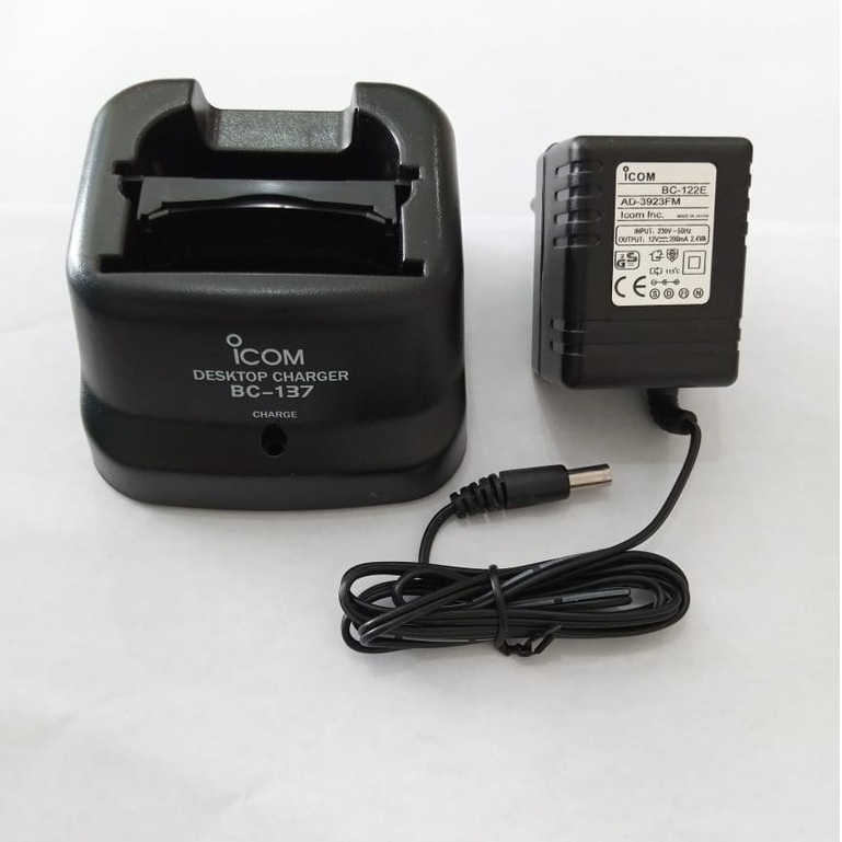 Charger HT Icom V8 (BC-137) Origina | Destop Adapter Charger IC V-8 / Cas Desktop hate ICOM V 8 ori