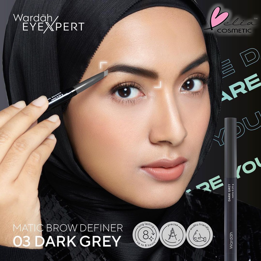 ❤ BELIA ❤ Wardah EyeXpert Matic Brow Definer | Eye Brow Eyebrow pencil (pensil alis) Brown &amp; Black - Pensil Alis Anti Air dan Tahan Lama | BPOM