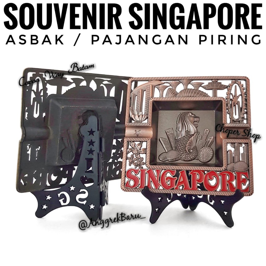 Pajangan Meja Singapore / Asbak Singapore / Ashtray Singapura