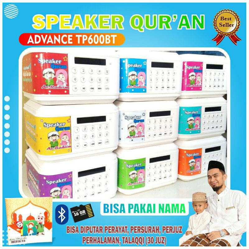 Speaker Murottal Advance Tp600Bt Speaker Quran Speaker Hafalan Al-Quran Terlengkap 30 Juz