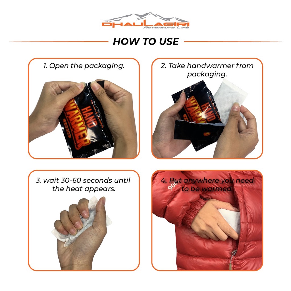 HAND WARMER DHAULAGIRI PENGHANGAT TANGAN SUHU TUBUH HEATPACK SURVIVALKIT