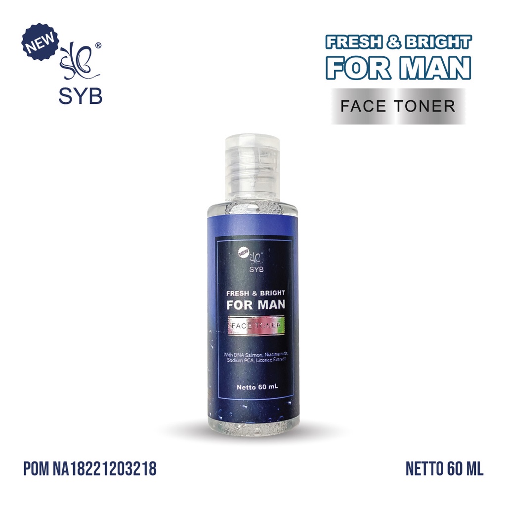 SYB TONER FOR MAN FRESH&amp; BRIGHT TONER / ACNE FIGHT TONER FOR MEN (NEW) - TONER UNTUK LELAKI SYB